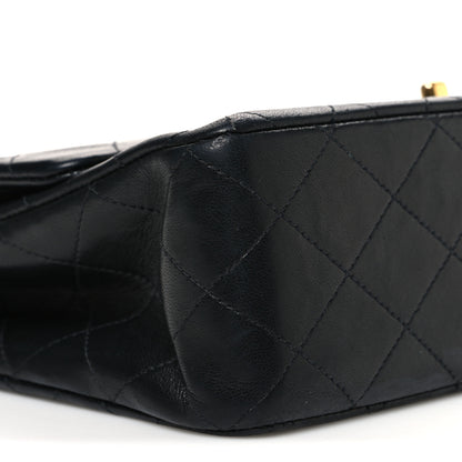 Chanel Lambskin Quilted Medium Double Flap Black 10 of 13