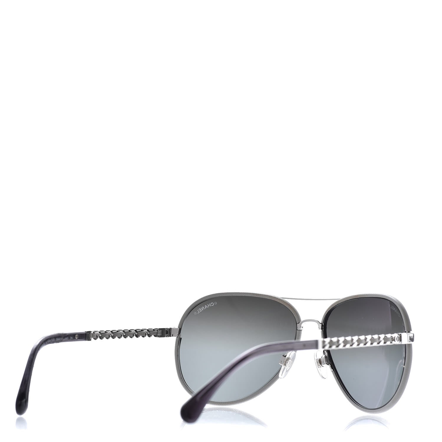 Chanel Polarized Pilot Winter Sunglasses 4219 Gray 2 of 8