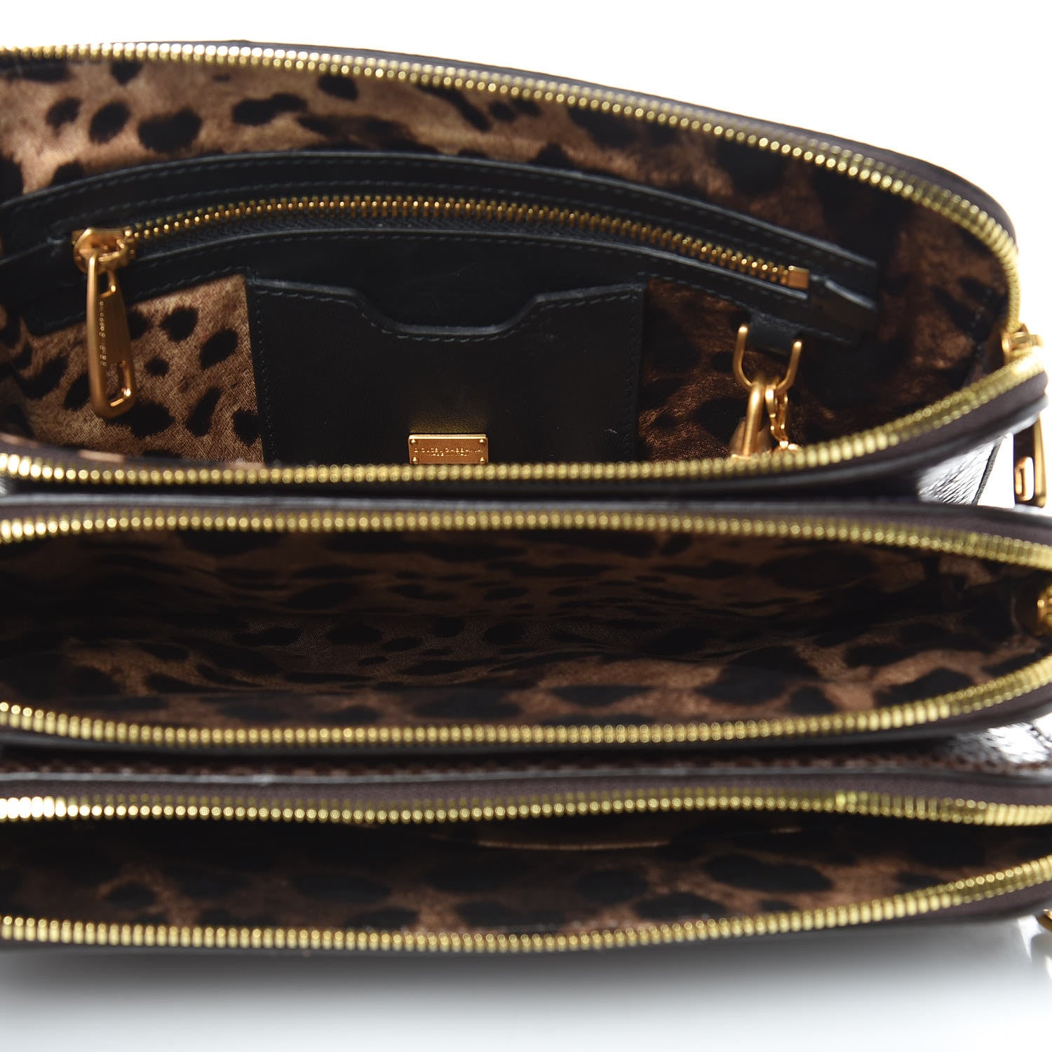 Dolce & Gabbana Snakeskin Tri-color Crossbody Bag Purple 5 of 10