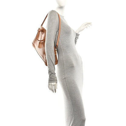 Louis Vuitton Calfskin Minigram Alma MM Soft Hazelnut 2 of 9