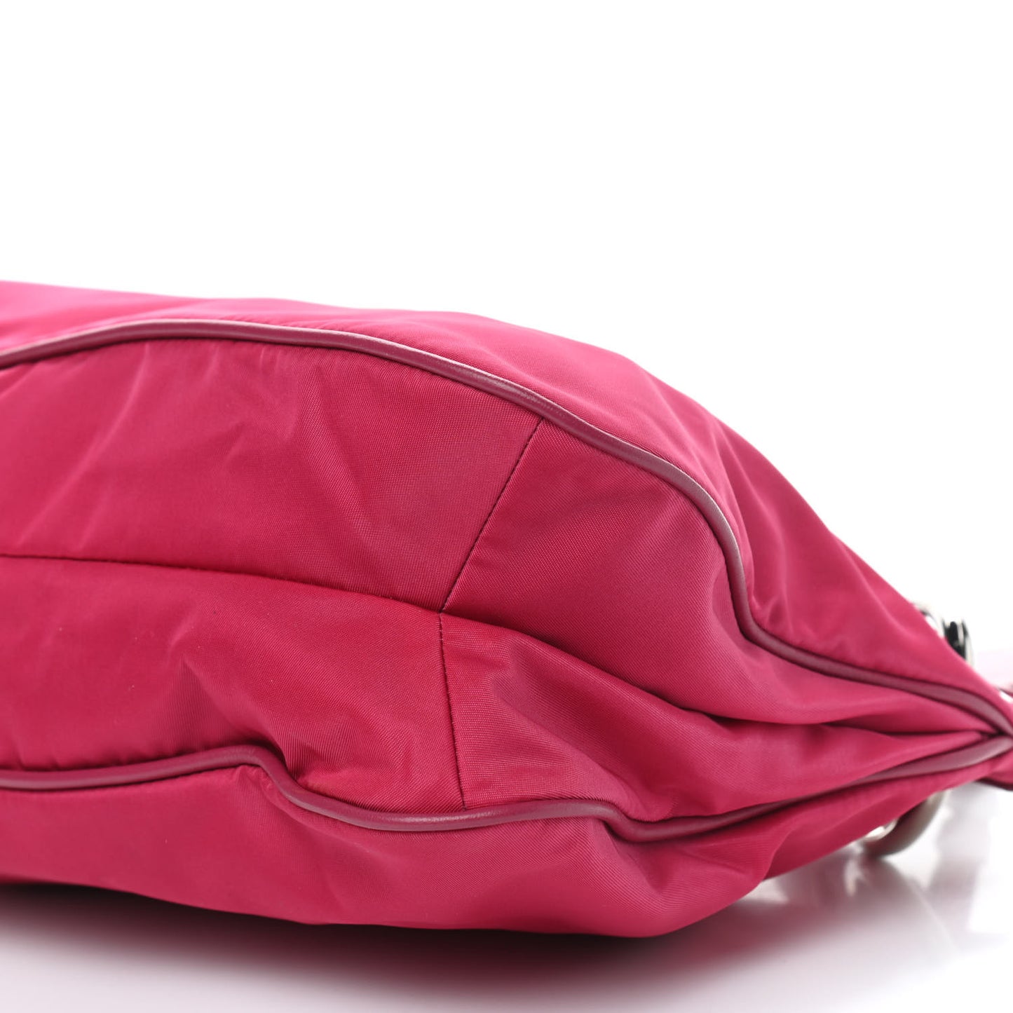 Tessuto Nylon Soft Calfskin Shoulder Bag Ibisco