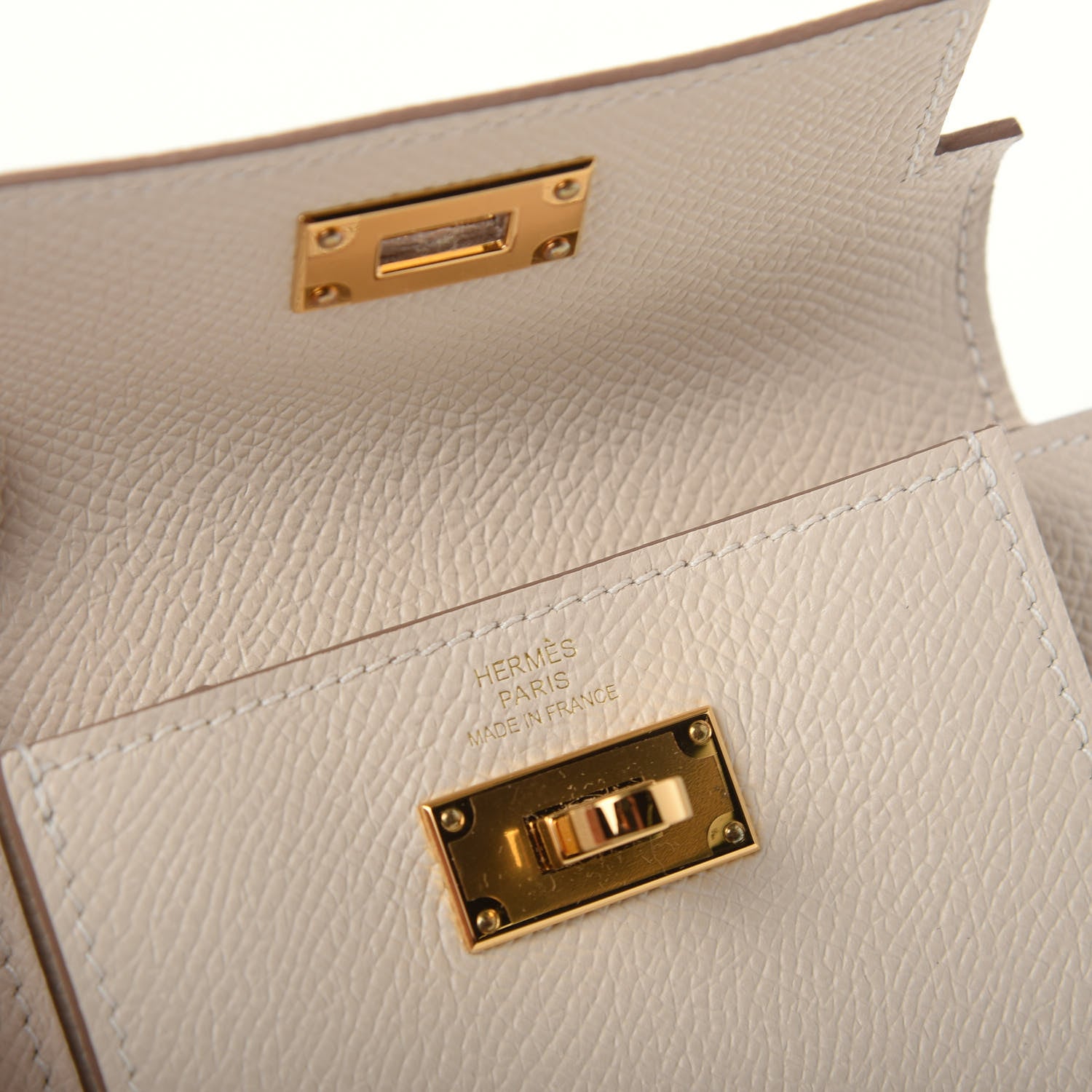 Hermes Epsom Kelly Pocket Compact Wallet Craie 6 of 8