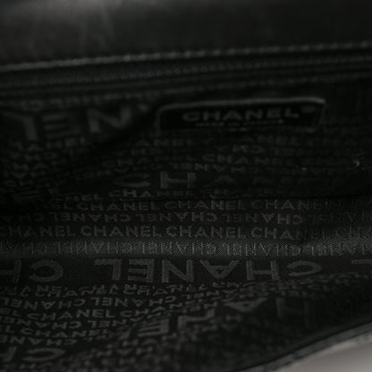 Chanel Patent Quilted Medium Diagonal CC Flap Black 5 of 9