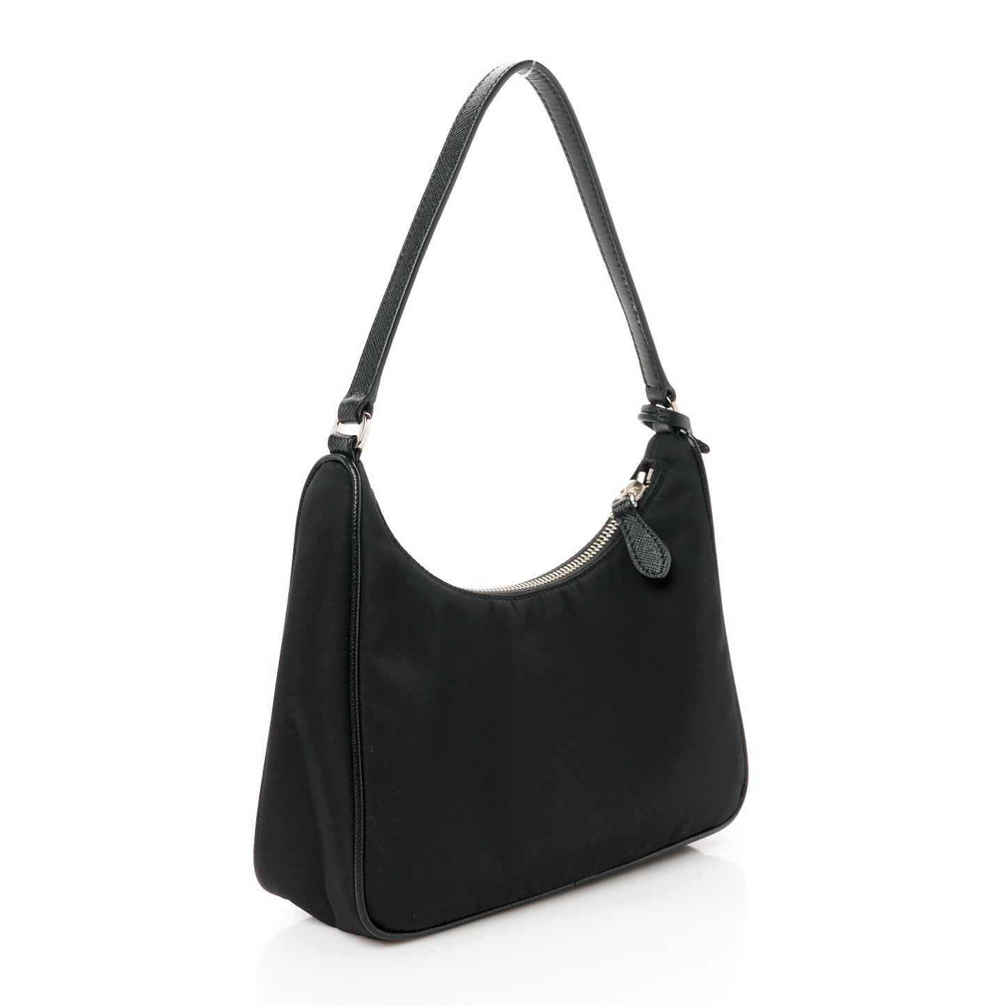 Tessuto Nylon Saffiano Mini Re-Edition 2005 Bag Black