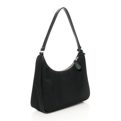 Prada Tessuto Nylon Saffiano Mini Re-Edition 2005 Bag Black 3 of 12
