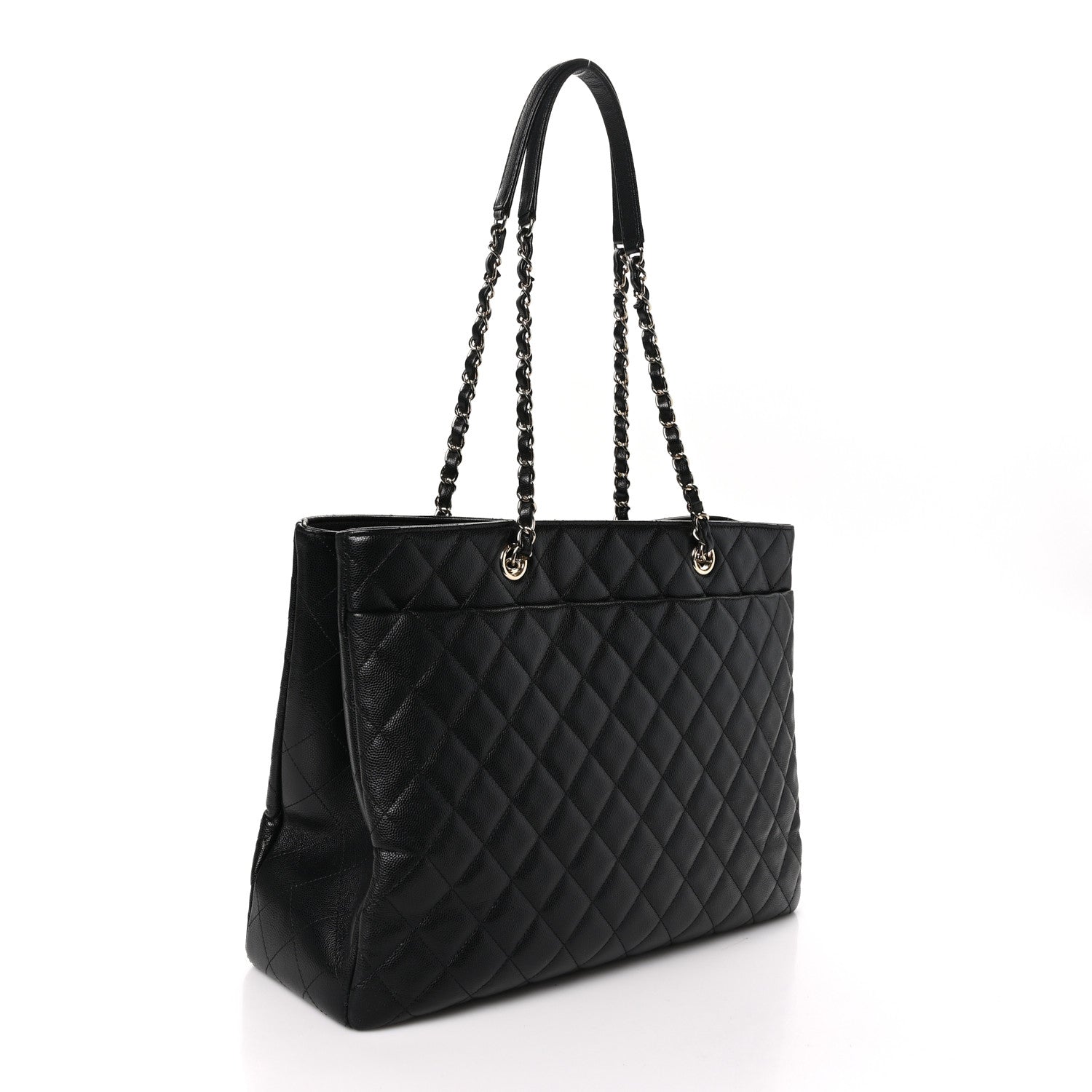 Chanel Caviar Quilted Large Shopping Tote Black 3 of 10