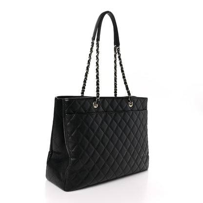 Chanel Caviar Quilted Large Shopping Tote Black 3 of 10