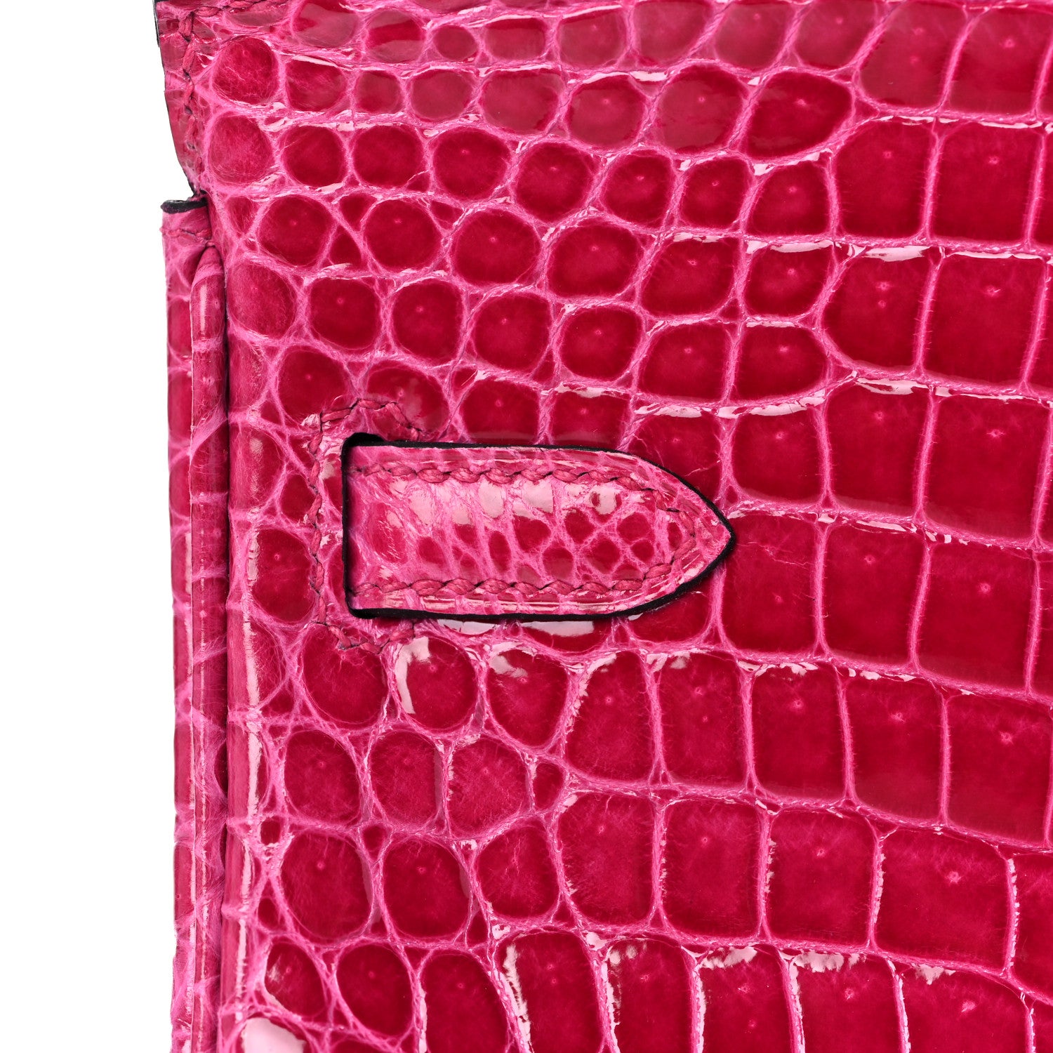 Hermes Shiny Porosus Crocodile Birkin 25 Rose Mexico 13 of 36