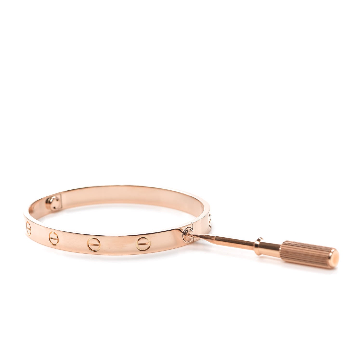 Cartier 18K Pink Gold LOVE Bracelet 17 4 of 5