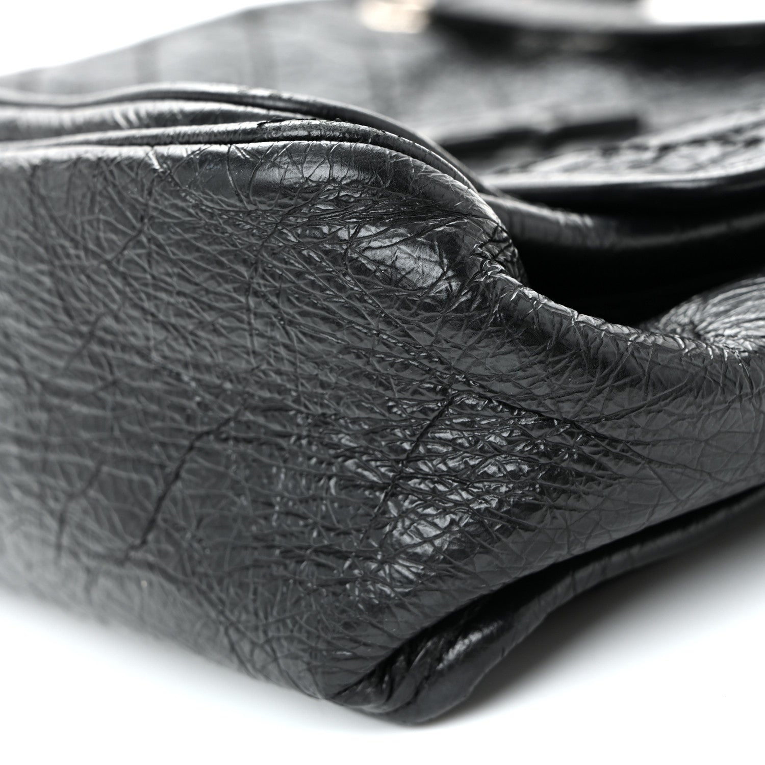 Saint Laurent Crinkled Calfskin Matelasse Monogram Medium Niki Chain Satchel Black 10 of 10
