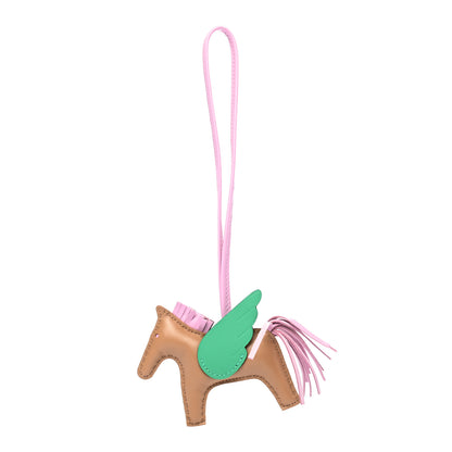 Hermes Milo Lambskin Grigri Rodeo Pegase Horse Bag Charm PM Chai Mauve Sylvestre Menthe 1 of 5