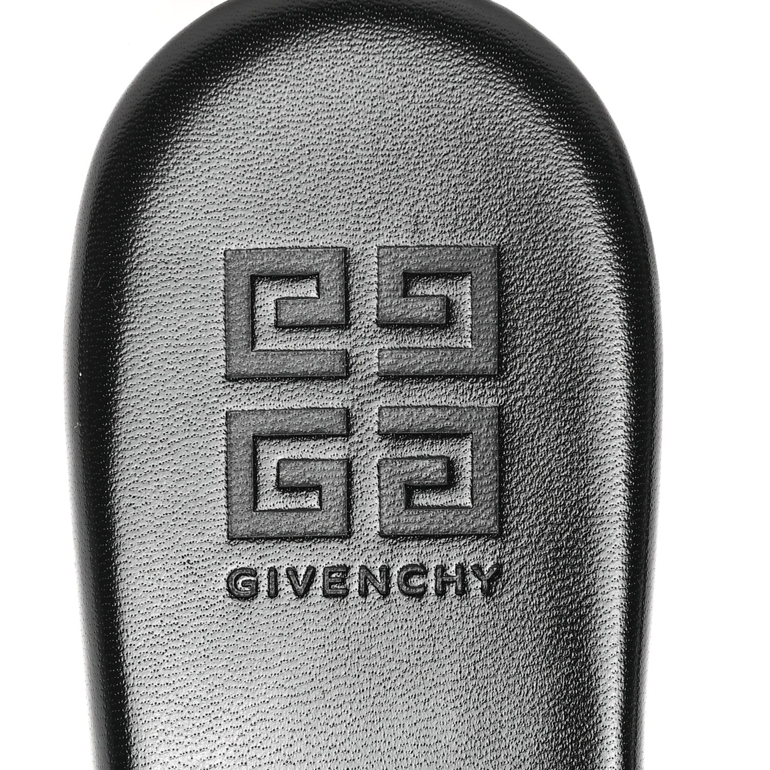 Givenchy Lambskin 4G Plaque Flat Sandals 38 Black 8 of 9