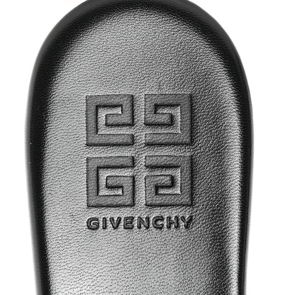 Givenchy Lambskin 4G Plaque Flat Sandals 38 Black 8 of 9
