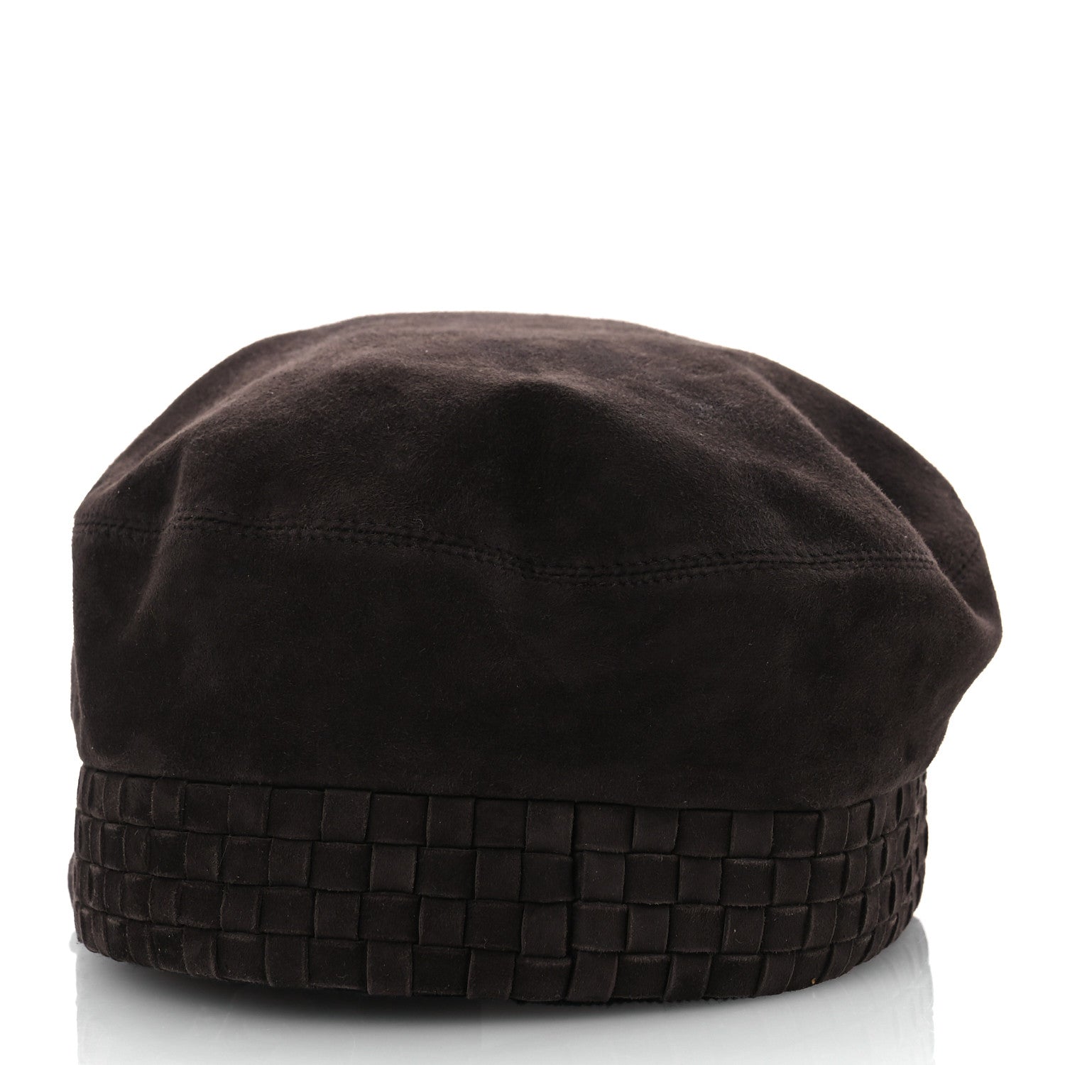 Hermes Suede Casquette Cabourg Cliquetis Cap 57 Marron Ebene 6 of 9