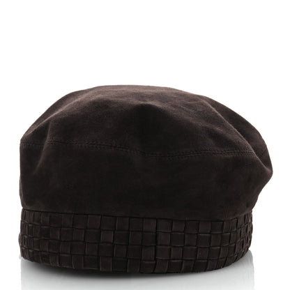 Hermes Suede Casquette Cabourg Cliquetis Cap 57 Marron Ebene 6 of 9