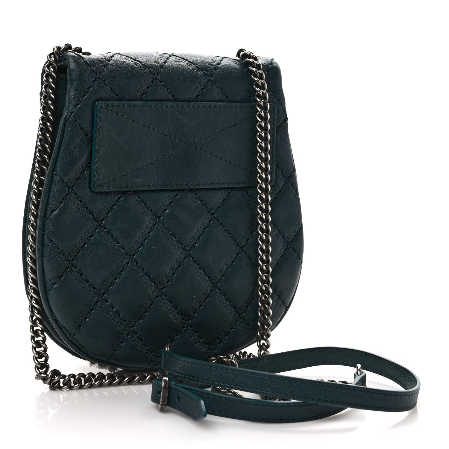 Chanel Calfskin Small Coco Sporran Tassel Flap Dark Green 3 of 9