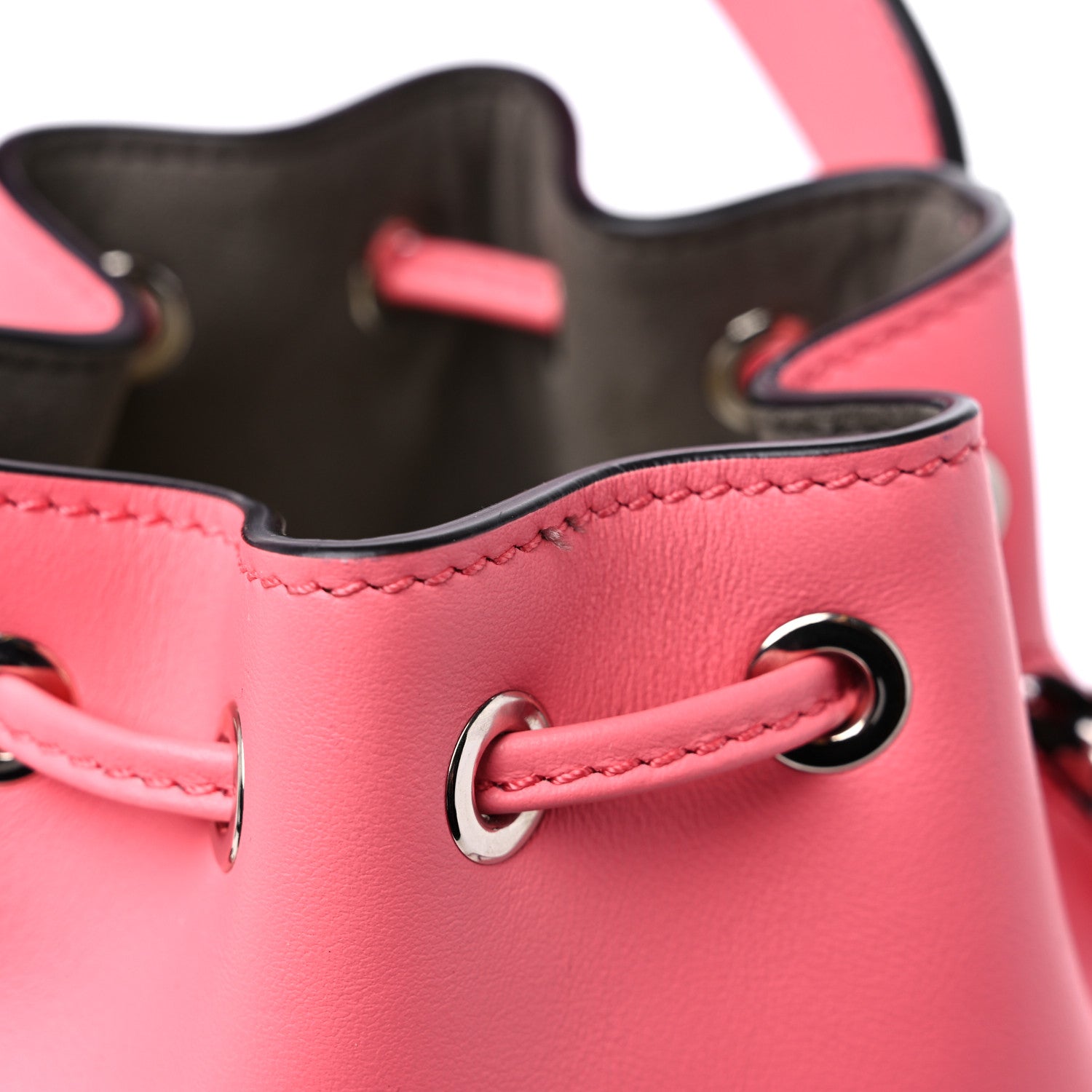 Fendi Calfskin F is Fendi 3D Flower Mini Mon Tresor Bucket Bag Pink 10 of 10