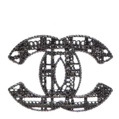 Chanel Ruthenium Chain CC Brooch 1 of 5