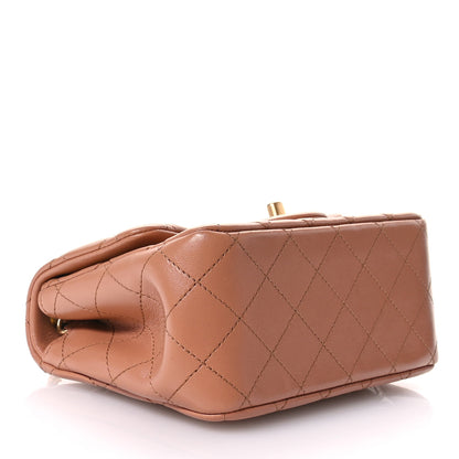 Chanel Lambskin Quilted Mini Pearl Crush Flap Brown Brown 4 of 11