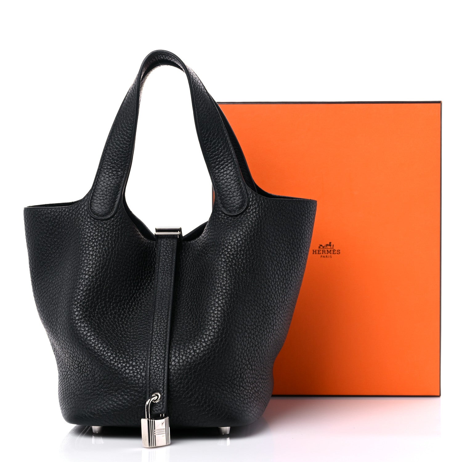 Hermes Taurillon Clemence Picotin Lock 18 PM Black 11 of 11