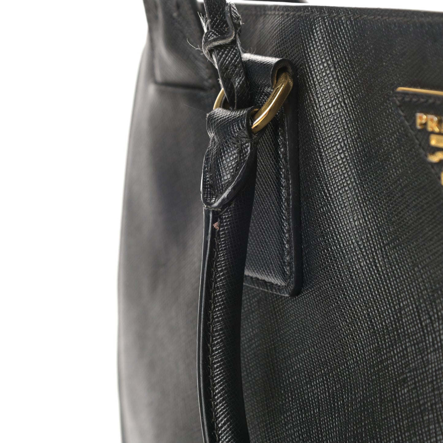 Saffiano Lux Large Tote Black