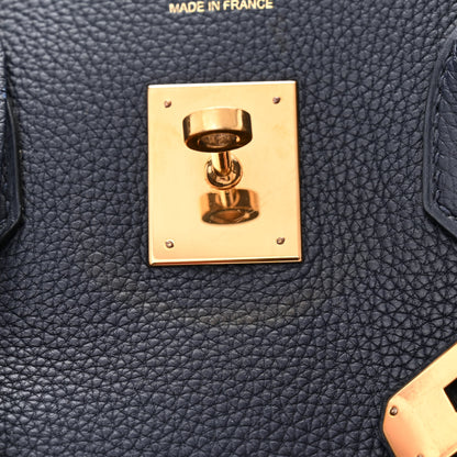Hermes Togo BIRKIN 35 Bleu Nuit 14 of 15