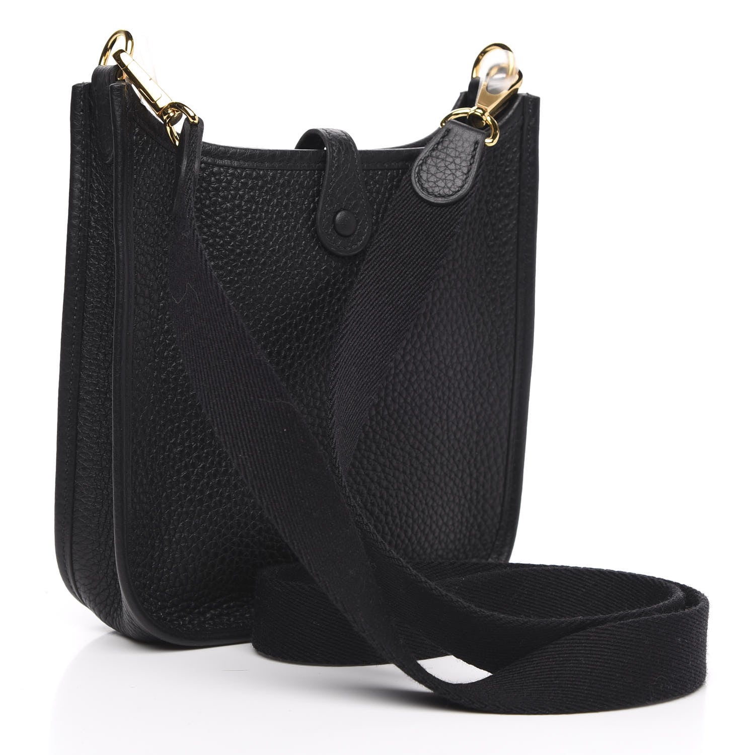 Hermes Taurillon Clemence Evelyne TPM Black 3 of 10