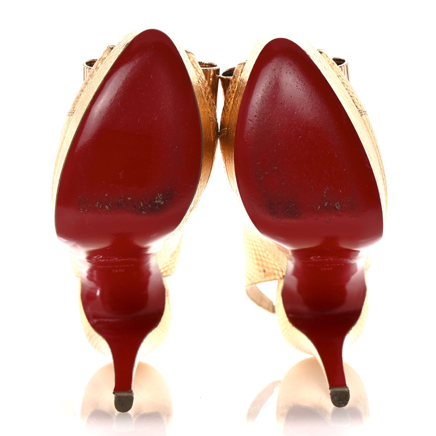 Christian Louboutin Ayers Metal Nodo 150 Pumps 36 Gold 6 of 12