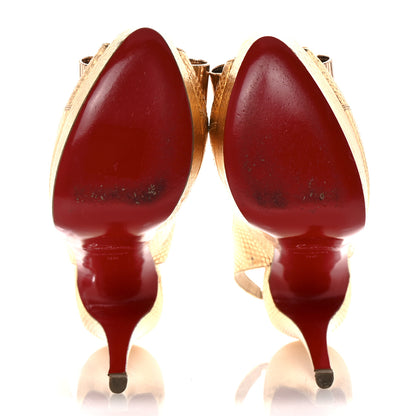 Christian Louboutin Ayers Metal Nodo 150 Pumps 36 Gold 6 of 12