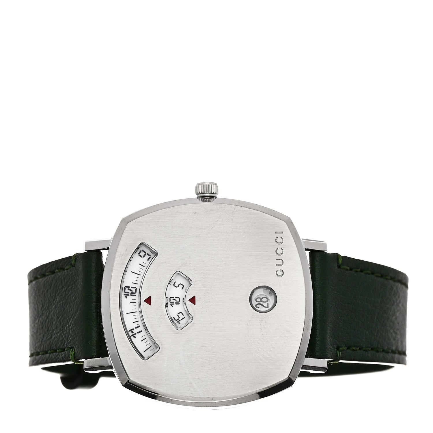 Gucci Stainless Steel Calfskin 35mm Grip Quartz Watch Green 2 of 5