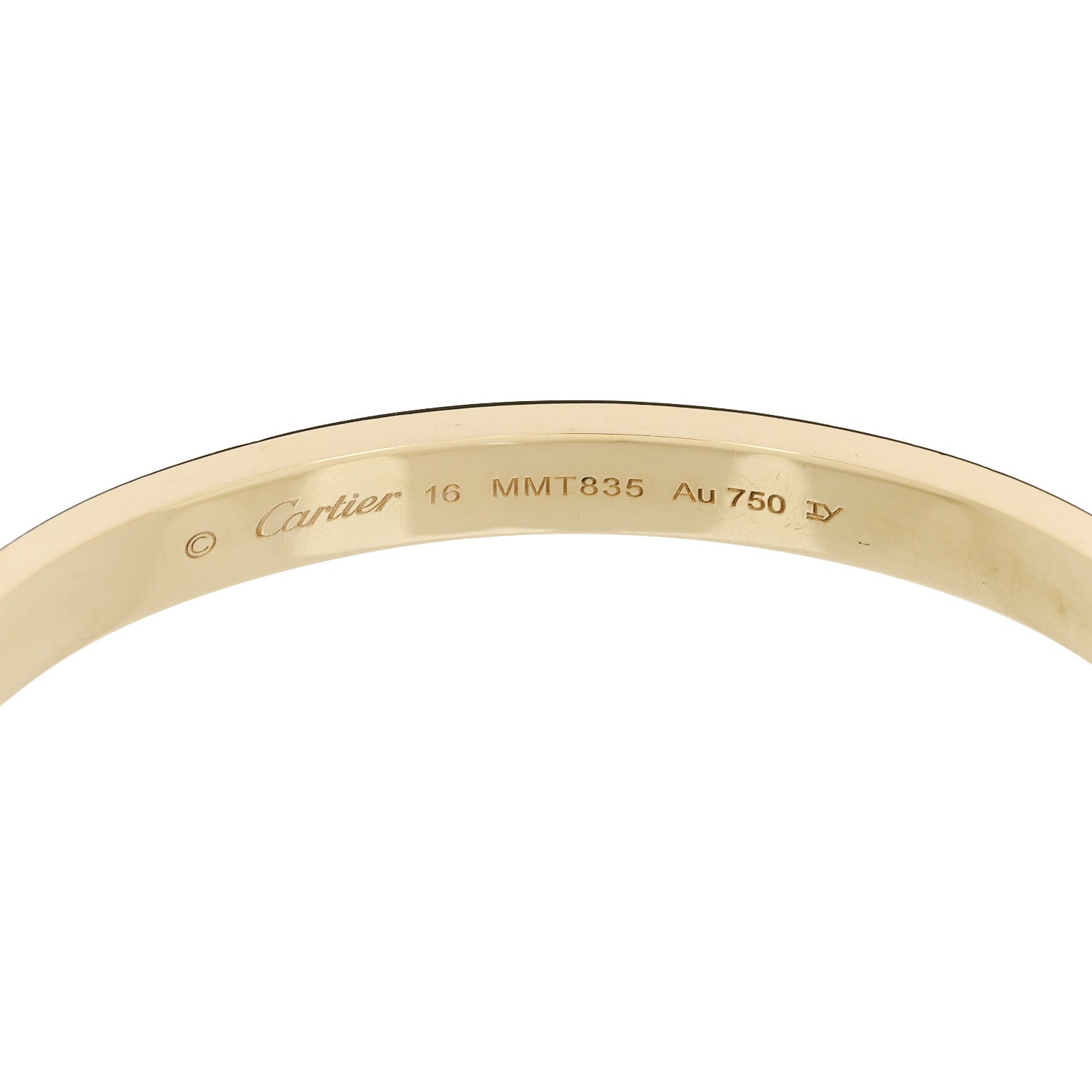 Cartier 18K Yellow Gold LOVE Bracelet 16 6 of 9