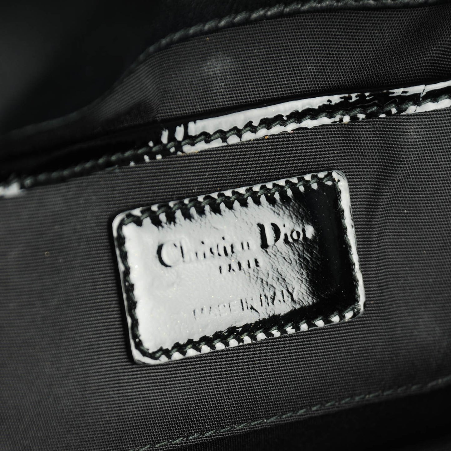 Patent Cannage Lady Dior Convertible Clutch Black