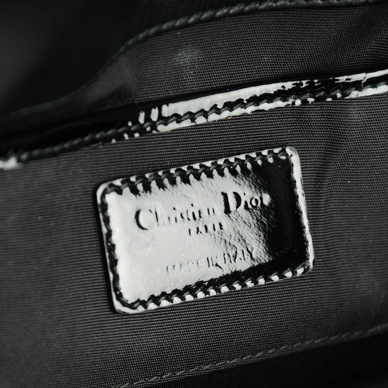 Christian Dior Patent Cannage Lady Dior Convertible Clutch Black 6 of 6
