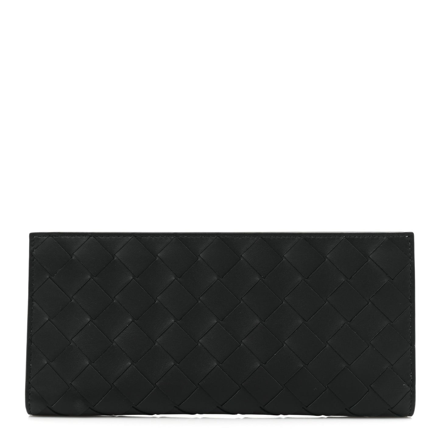 Nappa Intrecciato Zip Wallet Black