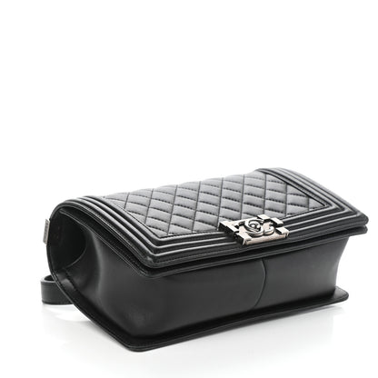 Chanel Lambskin Quilted Medium Boy Flap Black 1 of 11