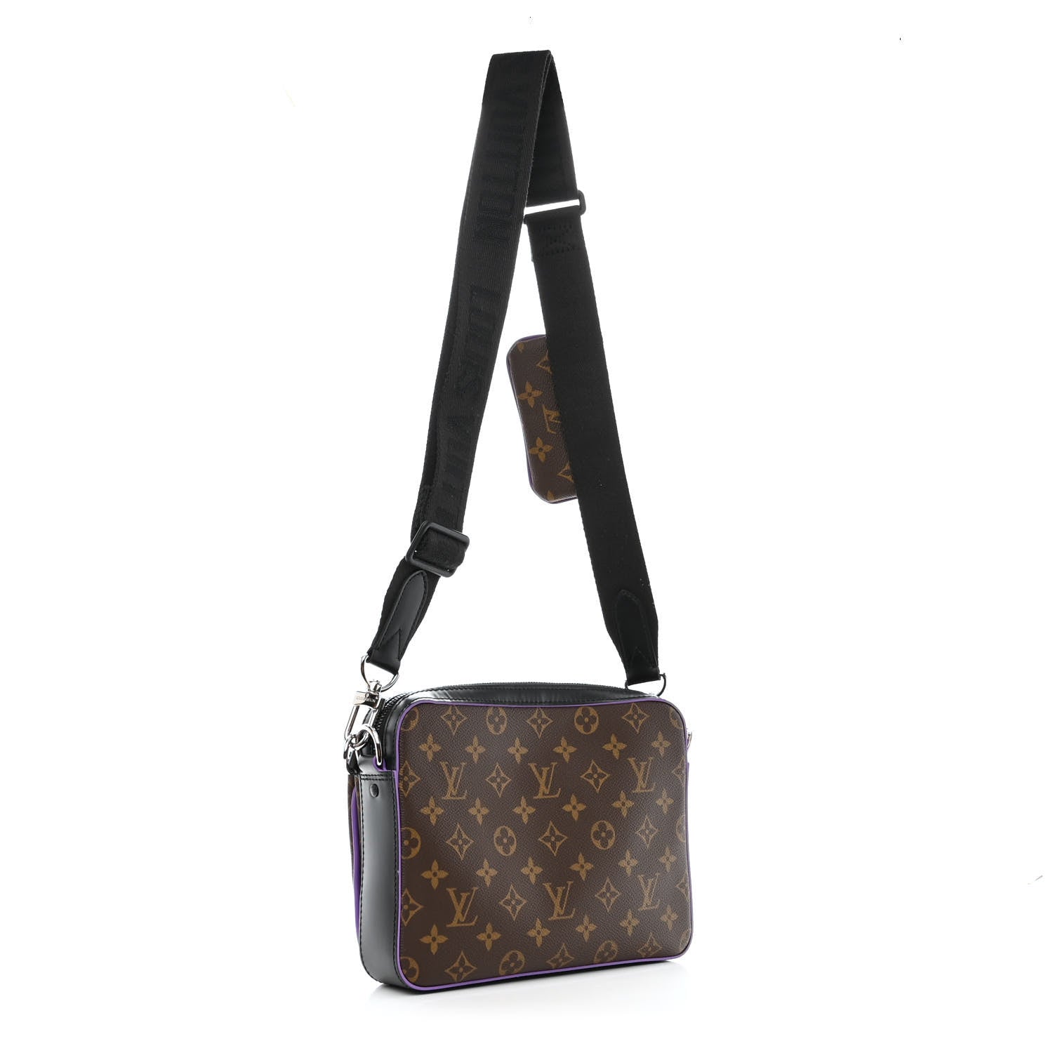 Louis Vuitton Monogram Macassar Trio Messenger Purple 3 of 11