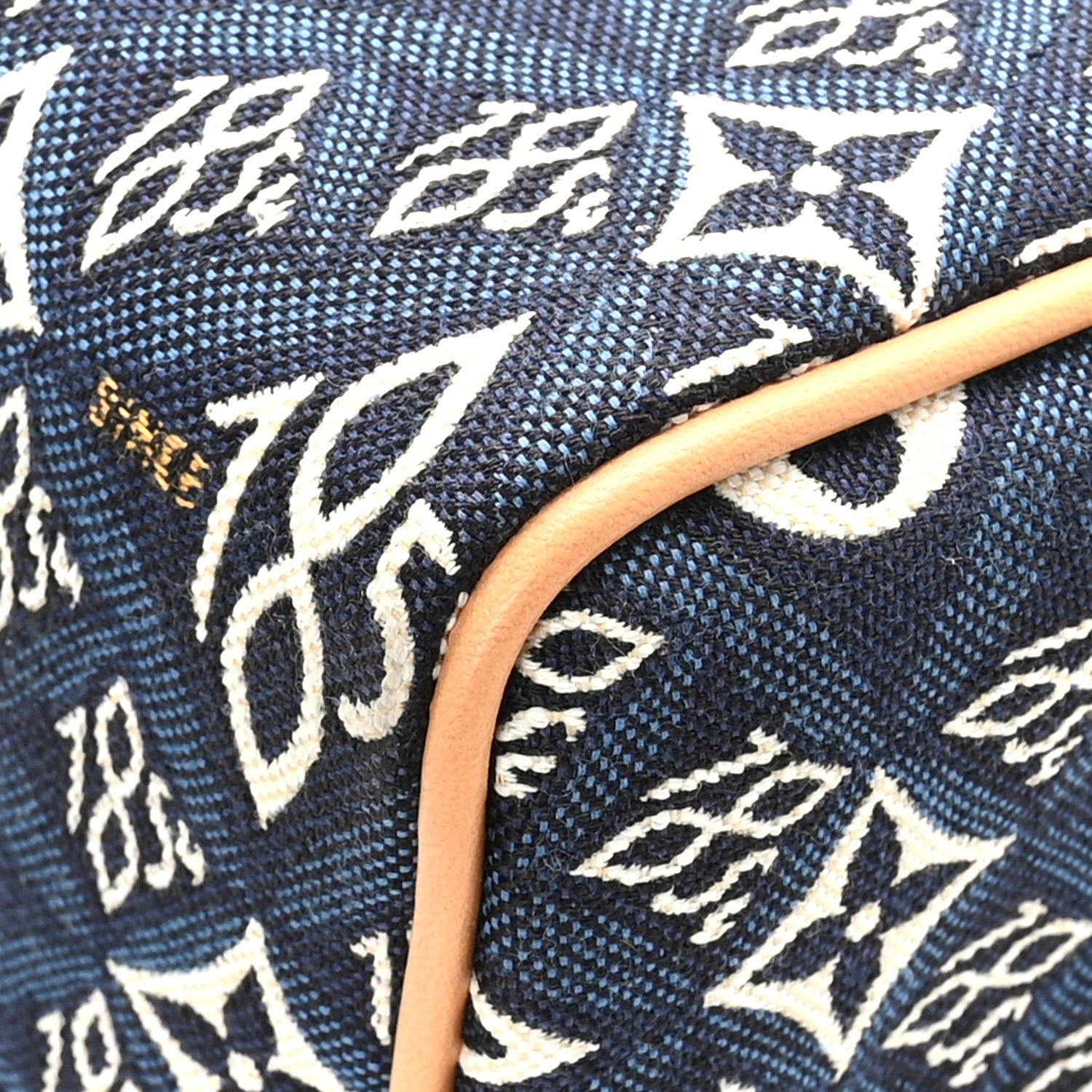 Louis Vuitton Jacquard Since 1854 Speedy Bandouliere 25 Blue 7 of 10