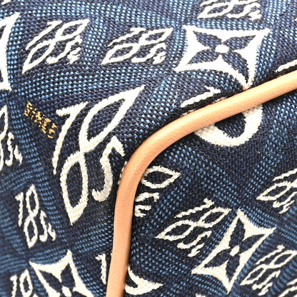 Louis Vuitton Jacquard Since 1854 Speedy Bandouliere 25 Blue 7 of 10