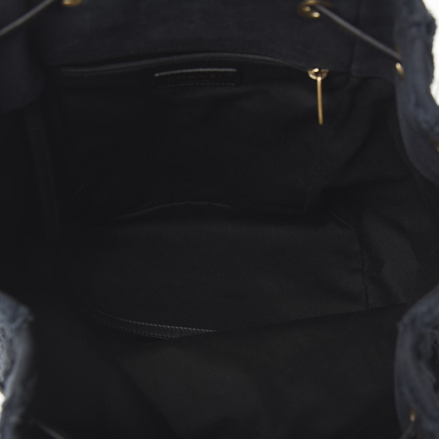 Canvas Chevron Cuba Patchwork Backpack Navy Blue