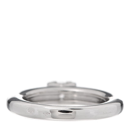 Cartier 18K White Gold Diamond .28ct C De Cartier Solitaire Ring 50 5.25 3 of 5
