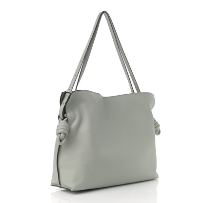 Loewe Calfskin Flamenco Knot Bag Grey 2 of 10