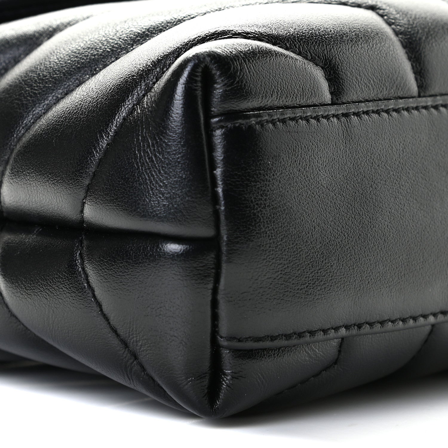 Saint Laurent Calfskin Y Quilted Monogram Toy Loulou Crossbody Bag Black 5 of 10