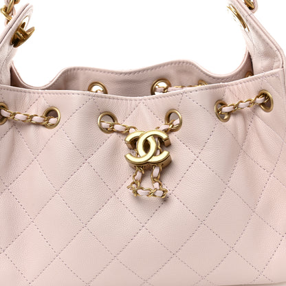 Chanel Caviar Quilted Mini Chanel 25 Handbag Light Pink 8 of 10