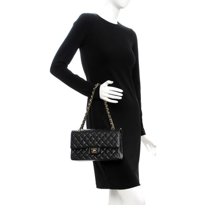 Chanel Caviar Quilted Medium Double Flap Black 3 of 10