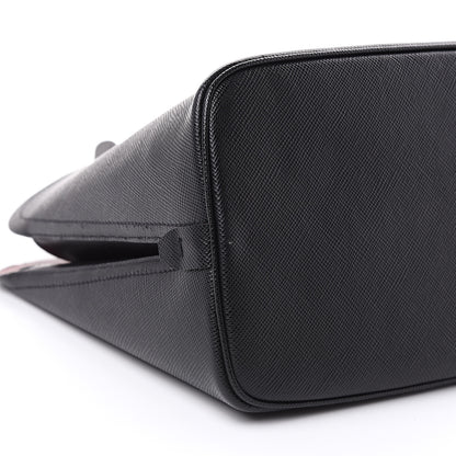 Prada Saffiano Cuir Matinee Tote Black Cherry 6 of 10