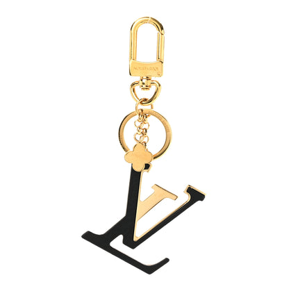 Louis Vuitton Metal Taurillon LV Capucines Bag Charm Key Holder Black 1 of 4