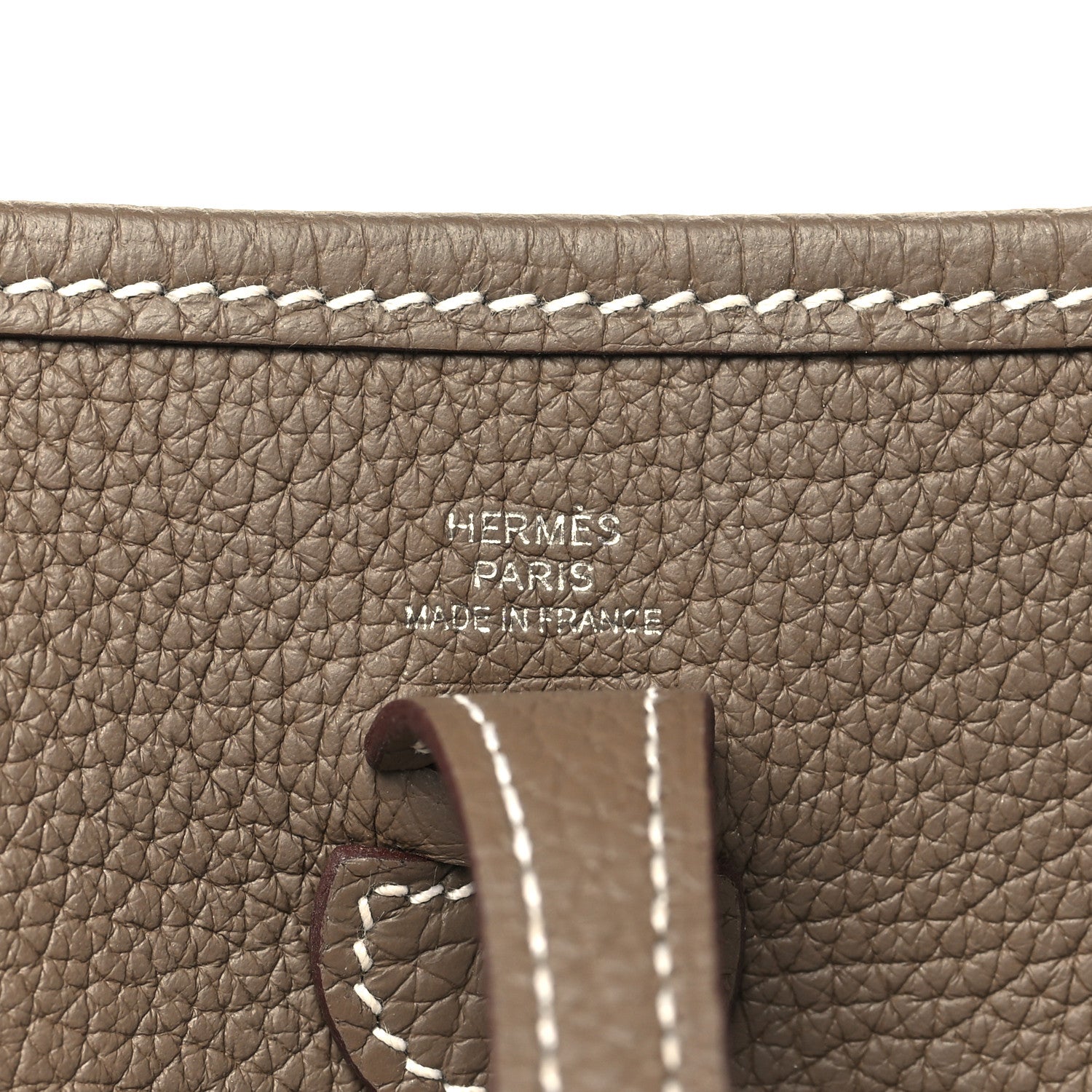 Hermes Taurillon Clemence Amazone Evelyne TPM Etoupe Bleu Indigo 6 of 10