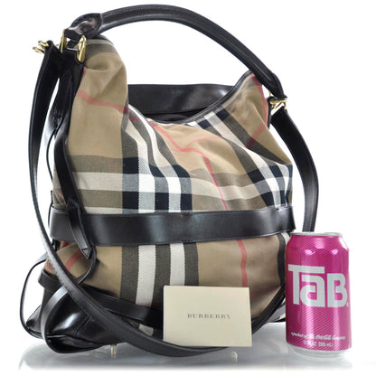 Burberry House Check Bridle Calfskin Medium Gosford Hobo 3 of 11