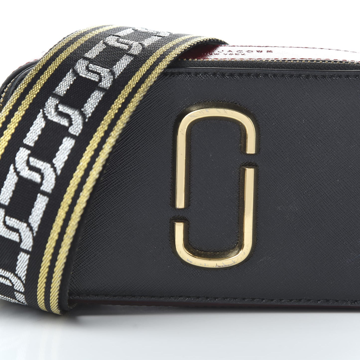 Saffiano Small Snapshot Camera Bag Black Multi