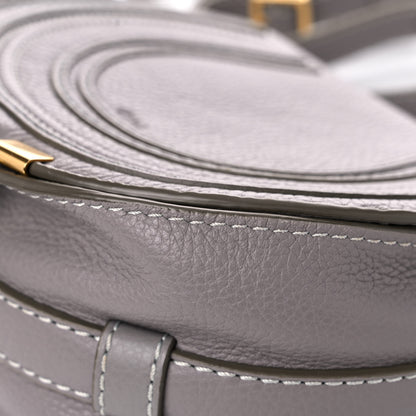 Chloe Calfskin Mini Marcie Round Crossbody Bag Cashmere Grey 8 of 13